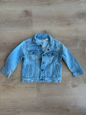 Zara Kids Light Blue Denim Jacket - Button-Front Jean Jacket